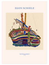 Egon Schiele Trieste Fishing Boat - Art Print